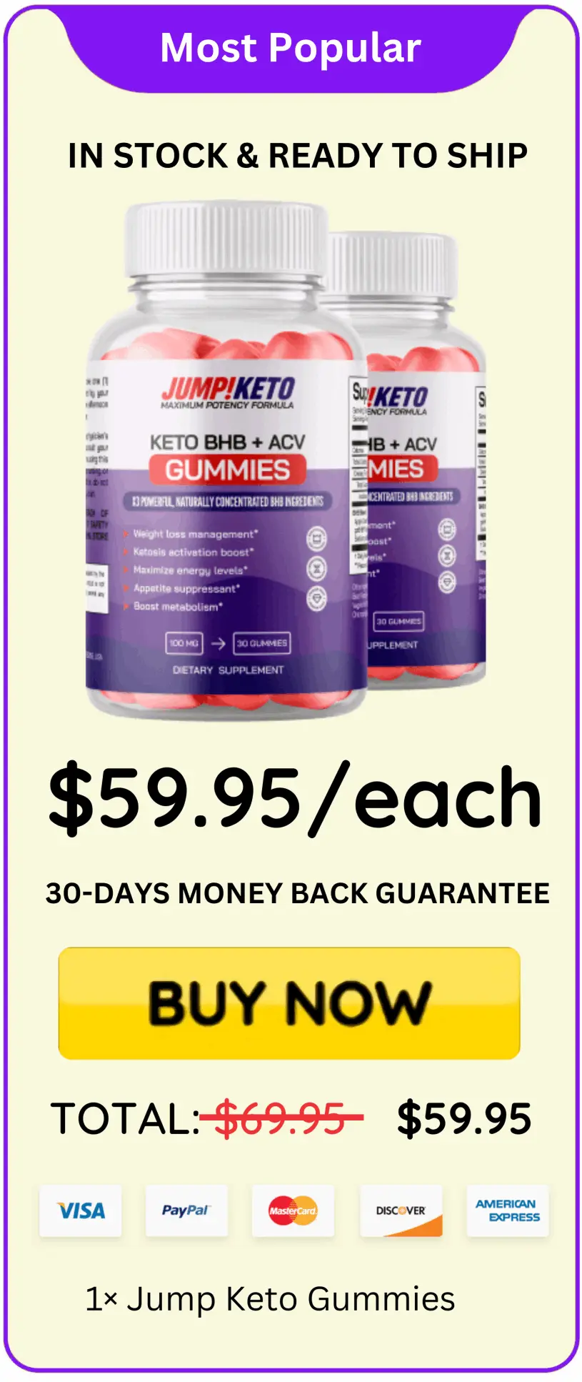 Jump Keto Gummies offer price